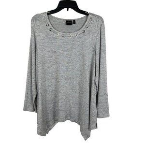 Rafaella Women Long Sleeve Crew Neck Tunic Size XL